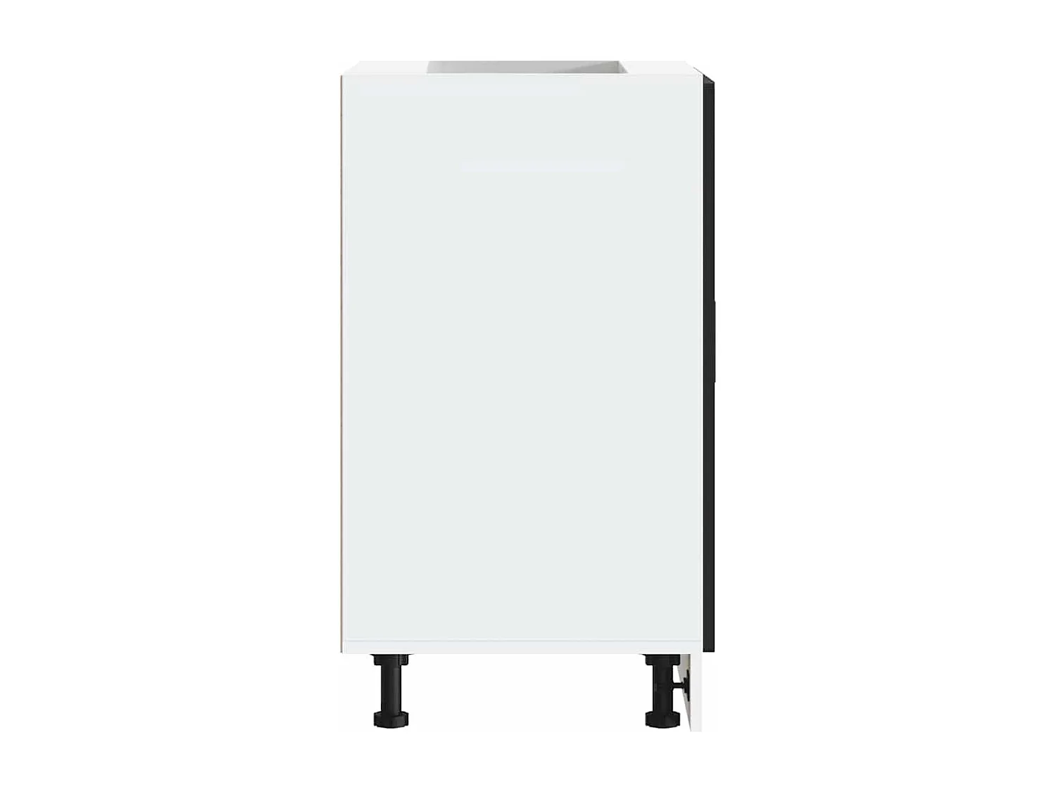 Meuble de cuisine noir bois d'ingénierie