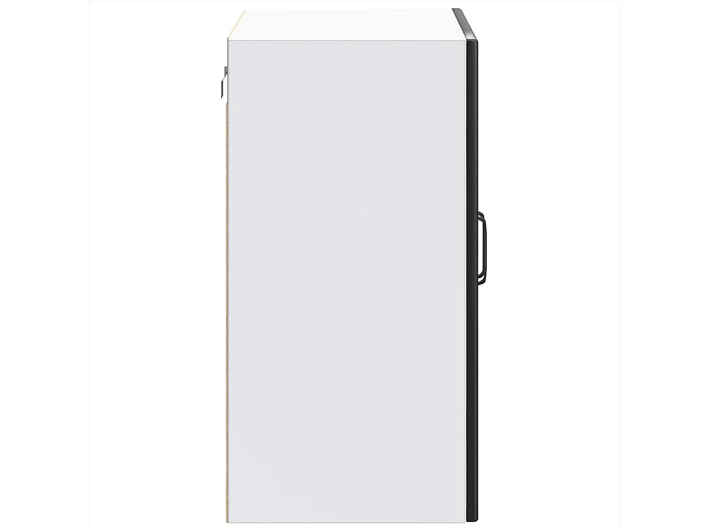 Meuble murale de cuisine avec porte en verre noir