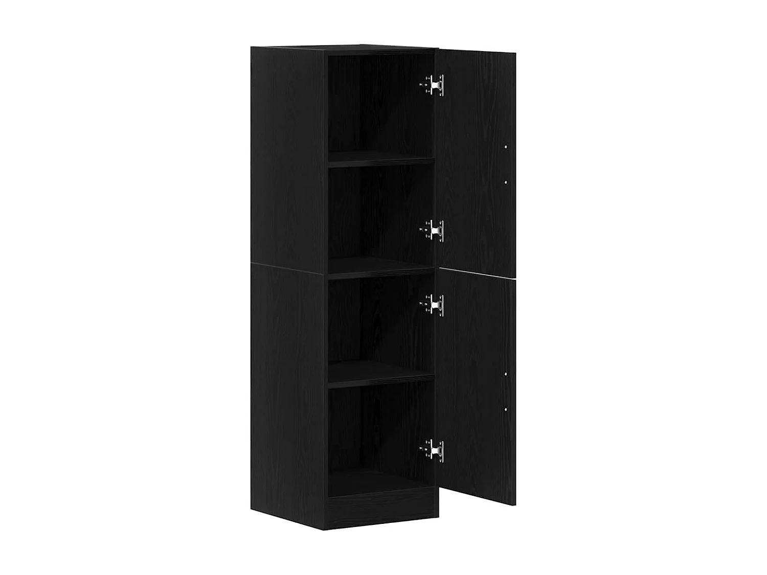 Meuble de cuisine noir 38x41,5x131,5 cm bois d'ingénierie