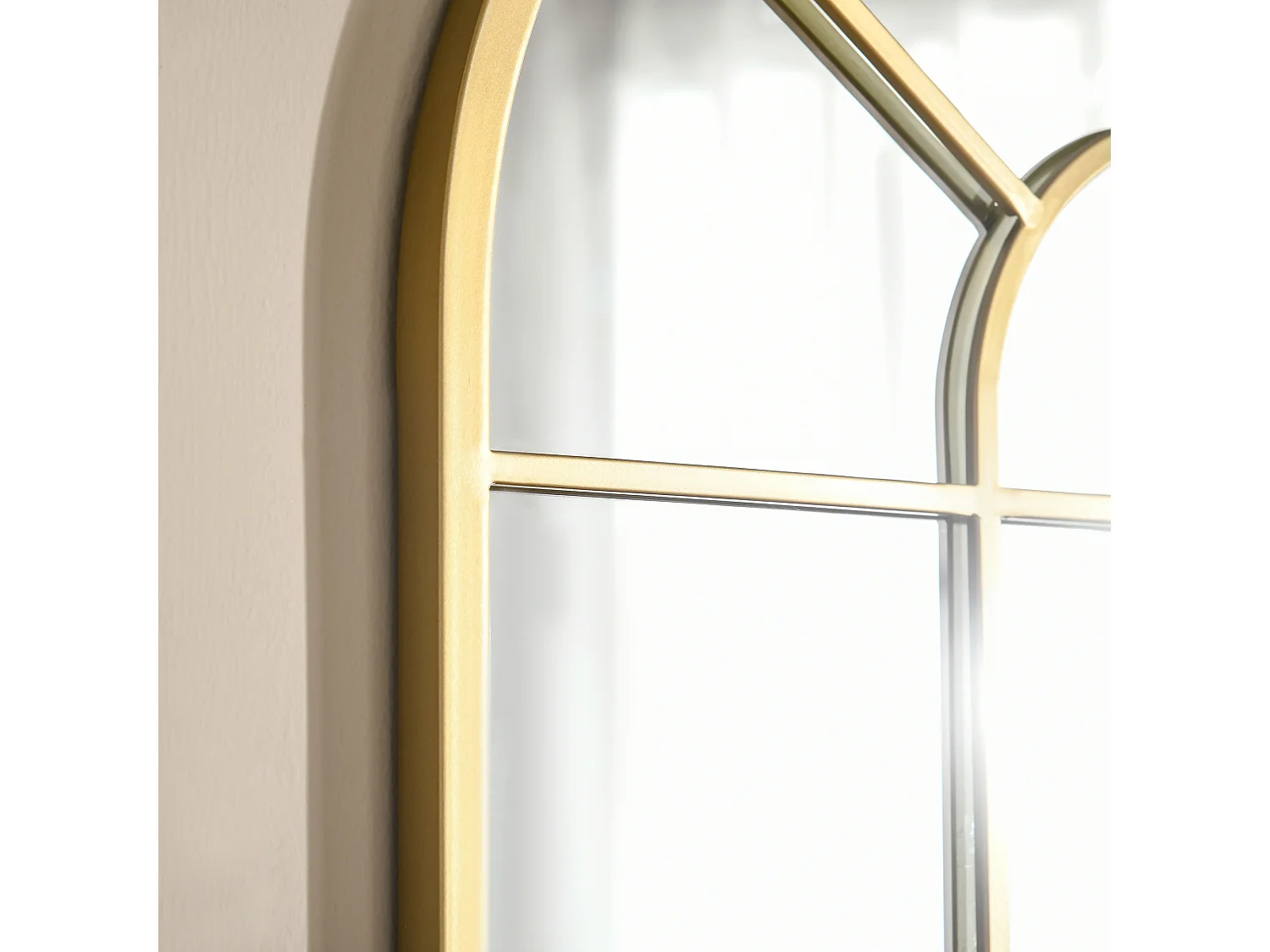 Specchio a muro 70x50 cm per camera da letto e soggiorno oro