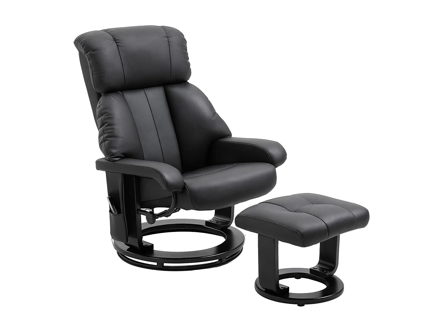 Poltrona reclinabile massaggiante con poggiapiedi e telecomando