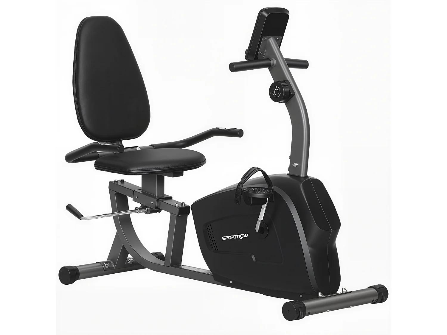 Cyclette orizzontale con 8 resistenze magnetiche e rilevazione battito