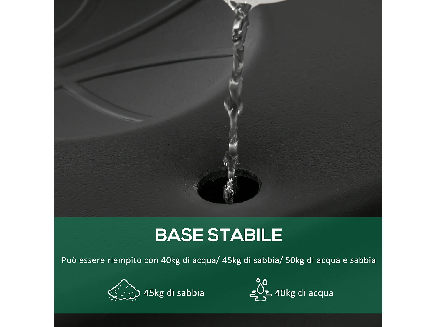 Canestro da basket per adulti regolabile 210-260cm