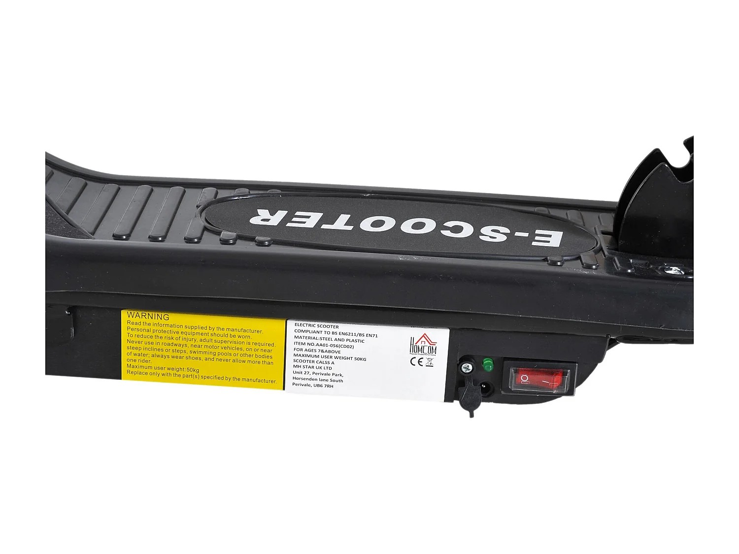 Monopattino elettrico per bambini pieghevole da 120w 12km/h 50kg