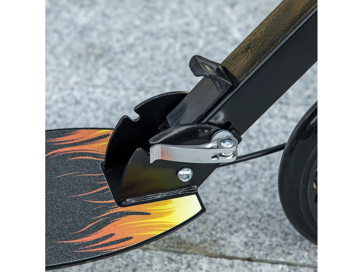 Monopattino per bambini pieghevole con manubrio regolabile nero