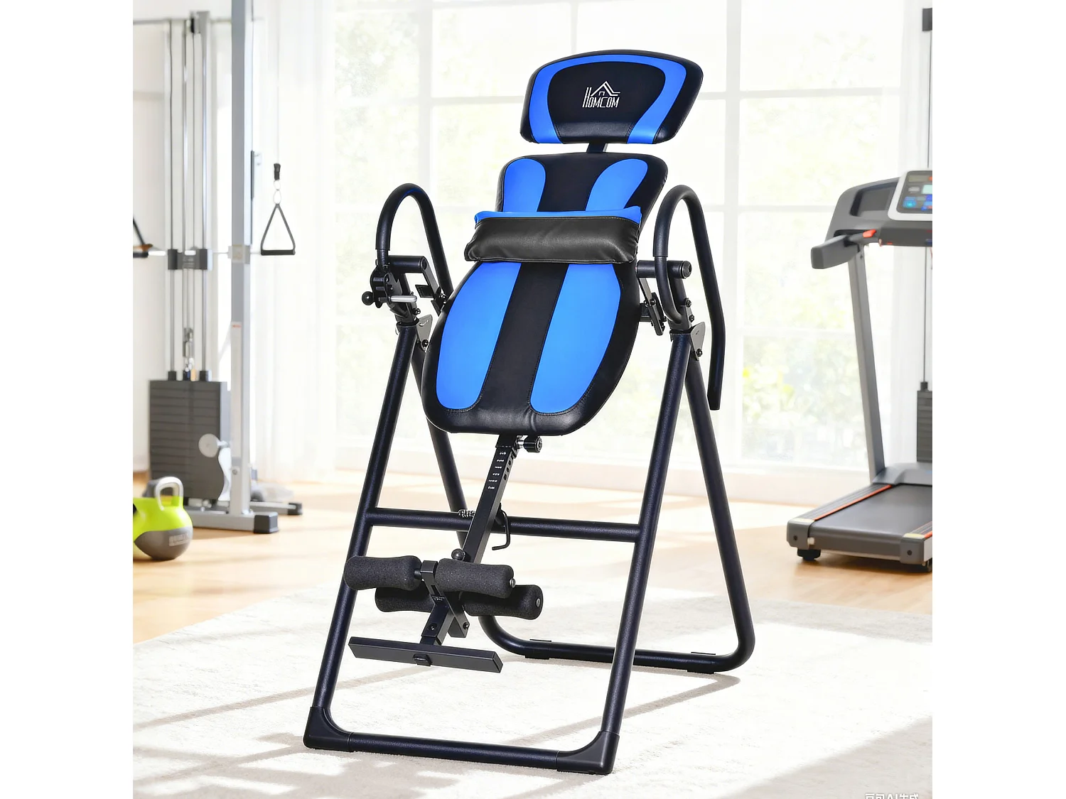 Panca per inversione gravitazionale regolabile e pieghevole nero