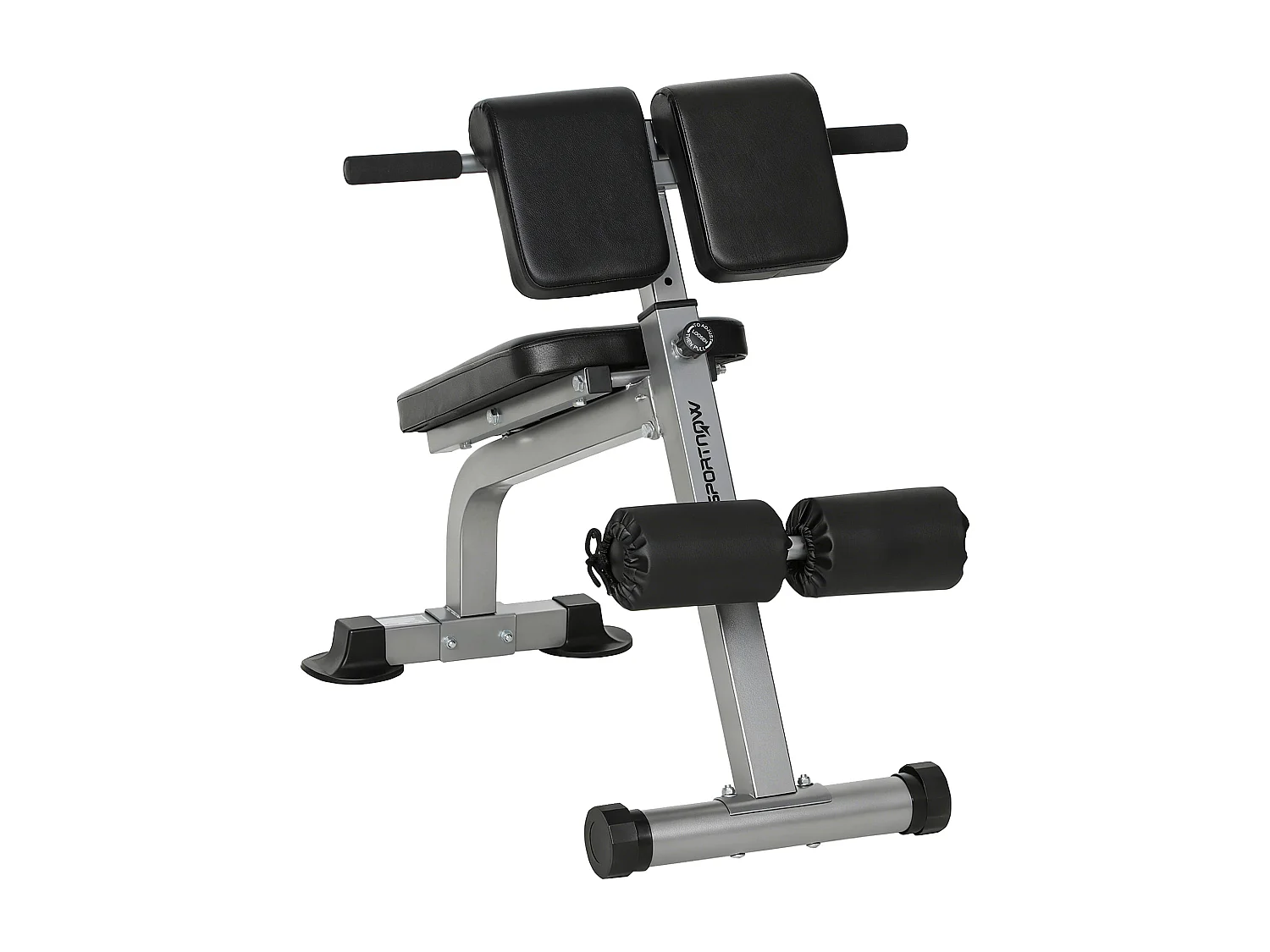 Panca romana regolabile e pieghevole capacità 150kg argento