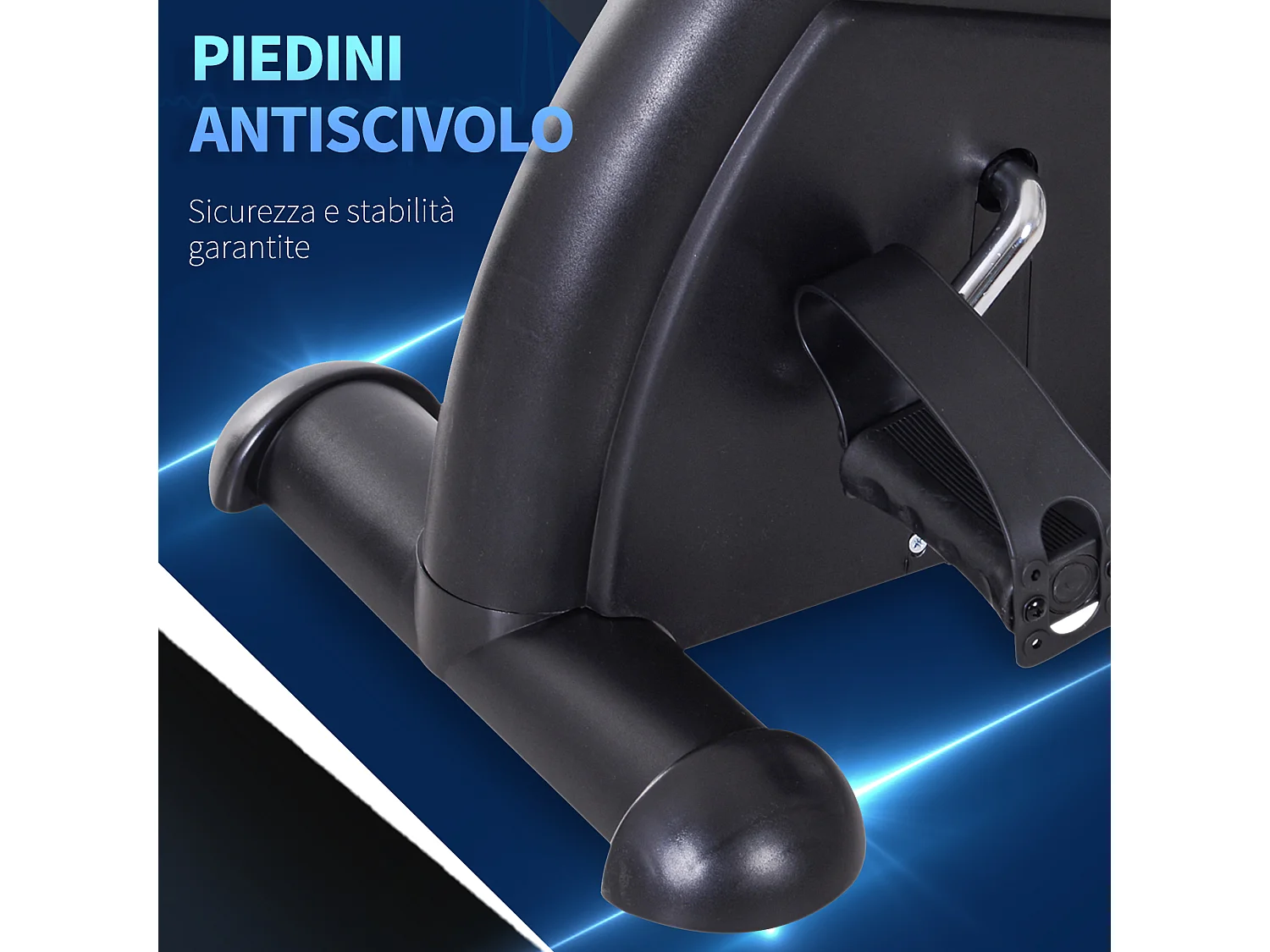 Mini Cyclette Portatile per l'Allenamento di Gambe per Braccia con Display LCD