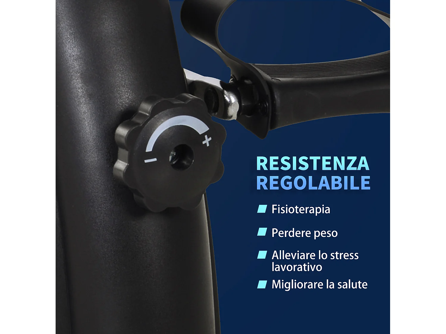 Mini Cyclette Portatile per l'Allenamento di Gambe per Braccia con Display LCD