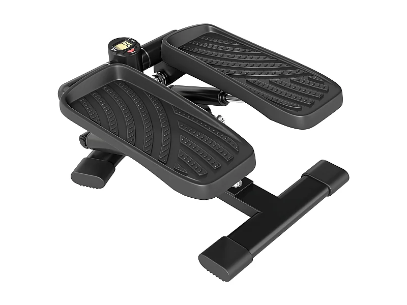 Stepper twister con monitor lcd e pedali grandi antiscivolo nero