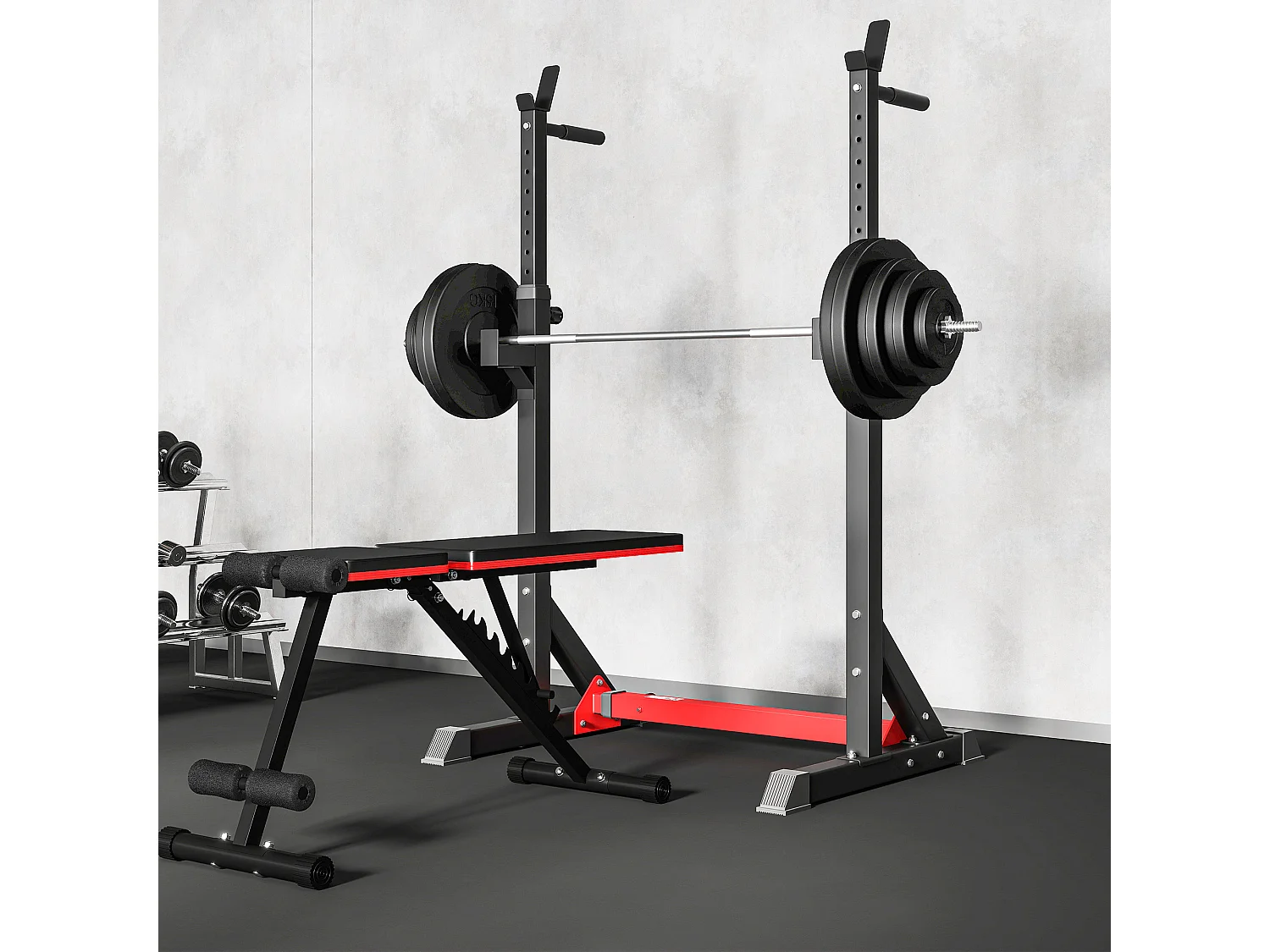 Set di Bilanciere e Dischi da 70 kg totali con 8 Pesi