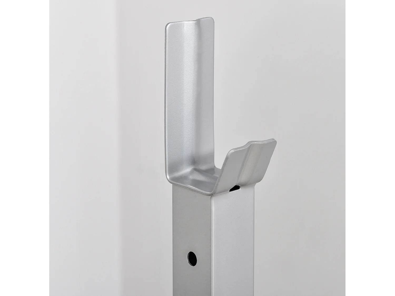 Set 2 rack porta bilanciere in acciaio altezza regolabile ganci