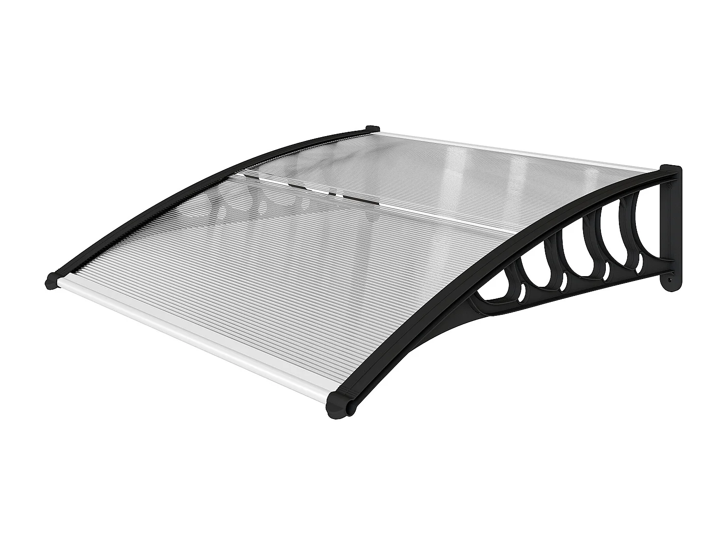 Pensilina da esterno in policarbonato 103x96.5x27cm trasparente