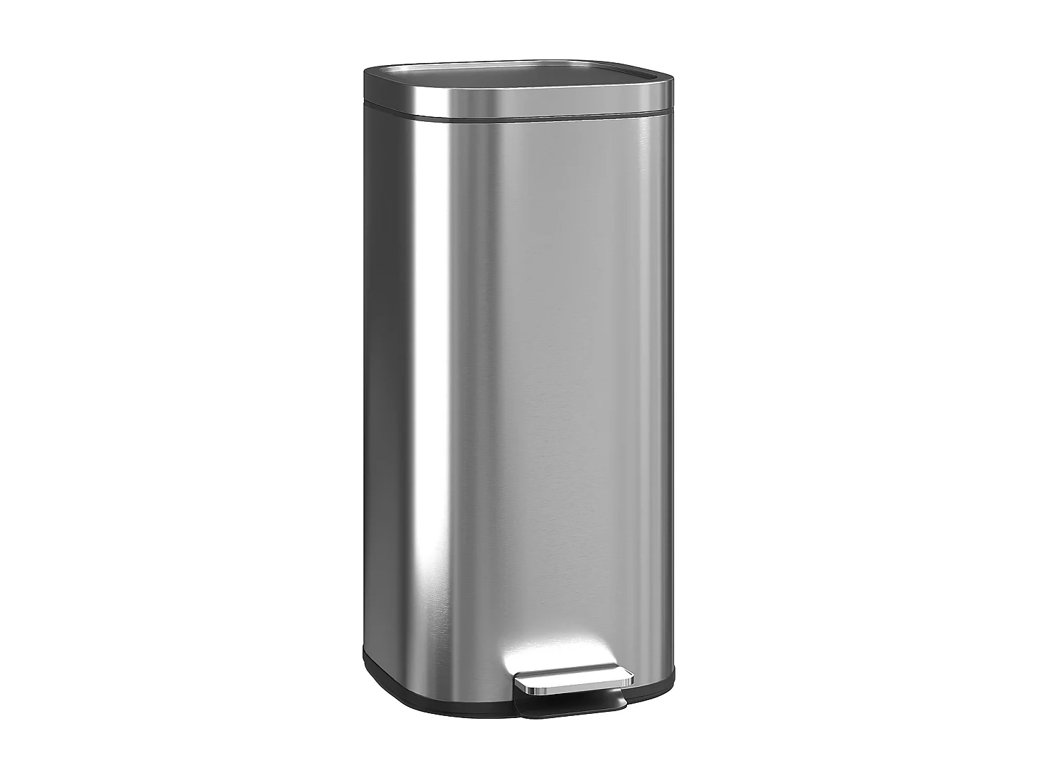 Bidone immondizia a pedale da 30l con secchio rimovibile 29x36x59.5 cm