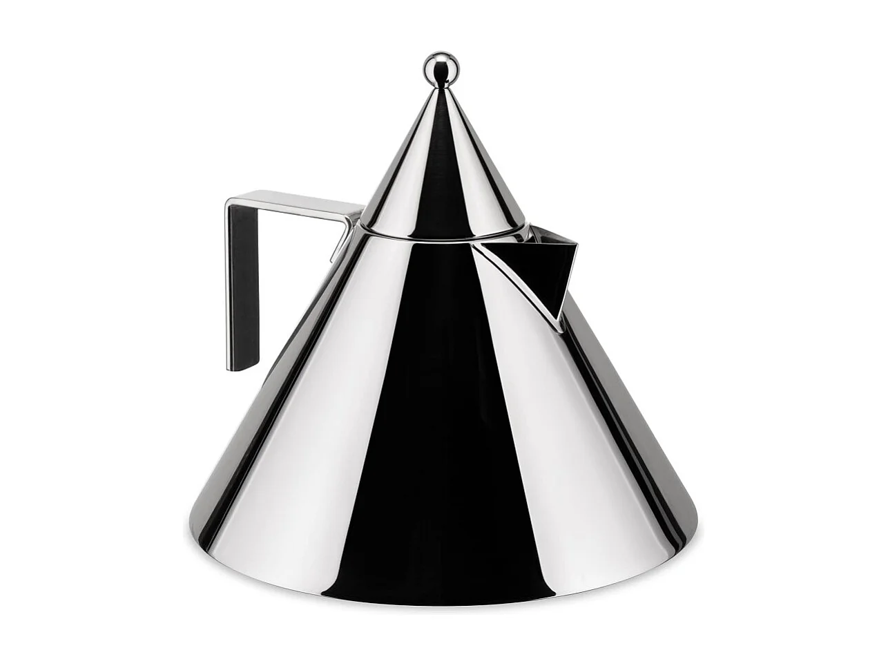 IL CONICO, Bollitore in acciaio cromato, Alessi