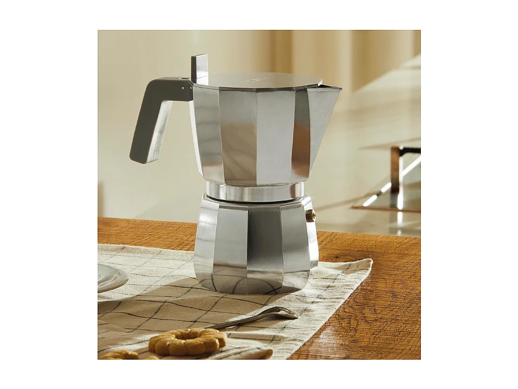 MOKA, Cafetiere 9 tasses pour induction, Alessi