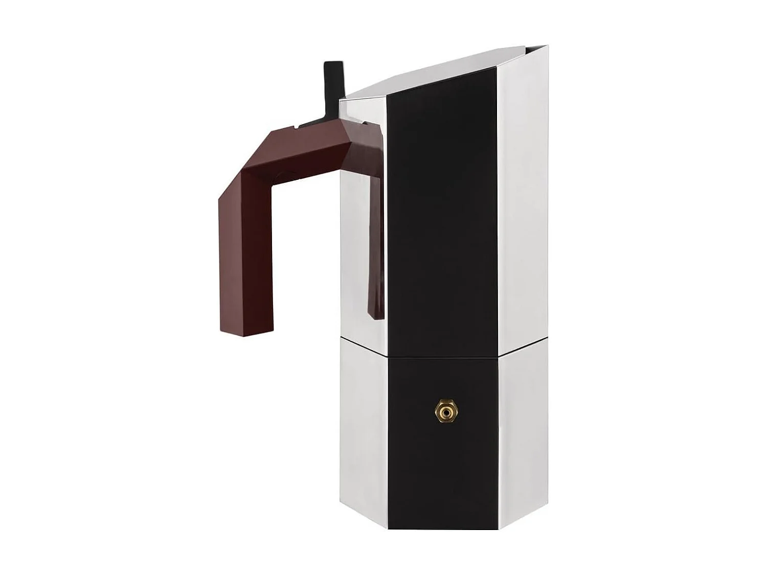 MENHIR, cafetière 3 tasses en acier chromé, Alessi