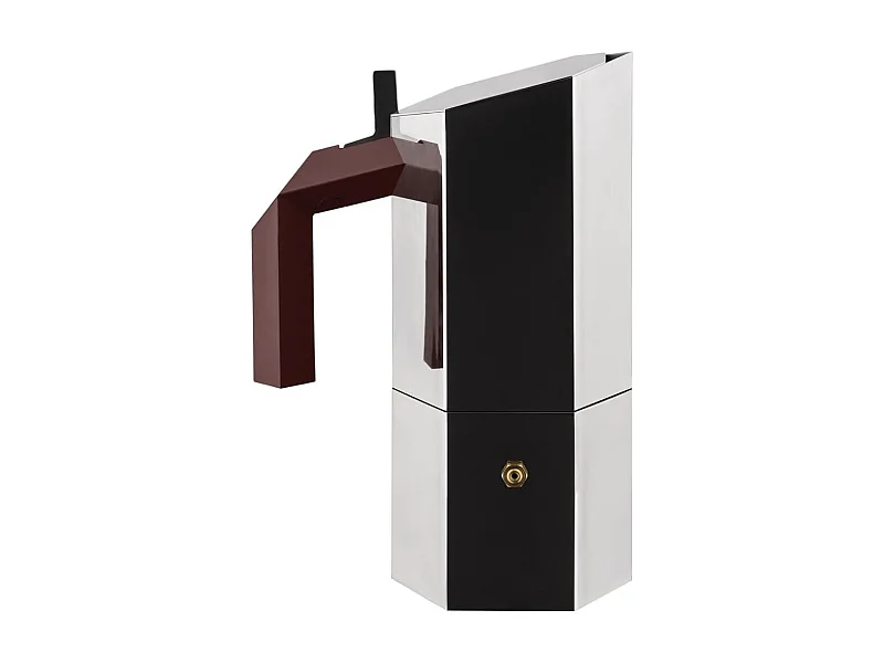 MENHIR, cafetière 3 tasses en acier chromé, Alessi