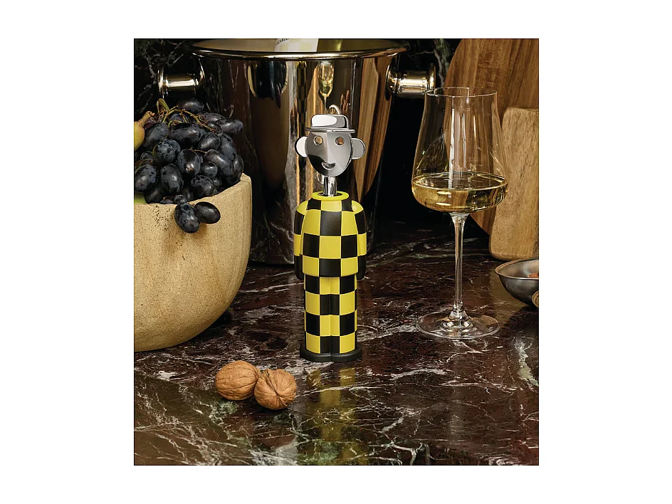 ALESSANDRO M. JAUNE ET NOIR, Tire-bouchon, Alessi