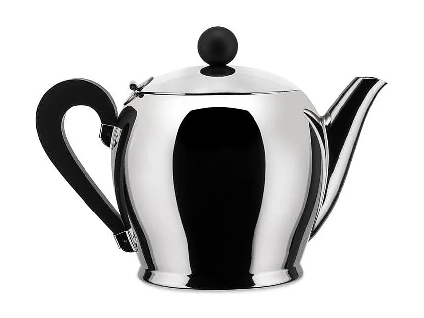 BOMBÈ, verchroomde stalen theepot, Alessi