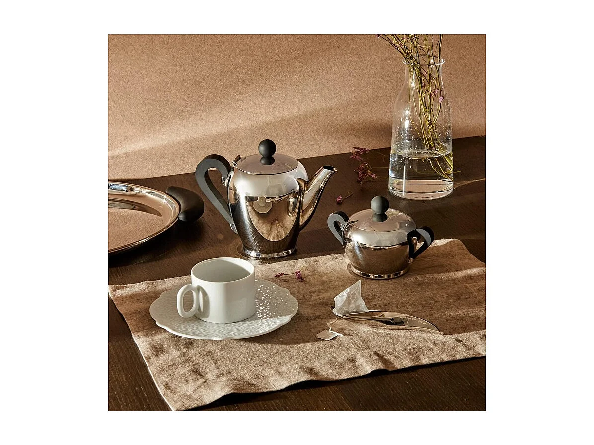 BOMBÉ, Azucarero en acero cromado, Alessi