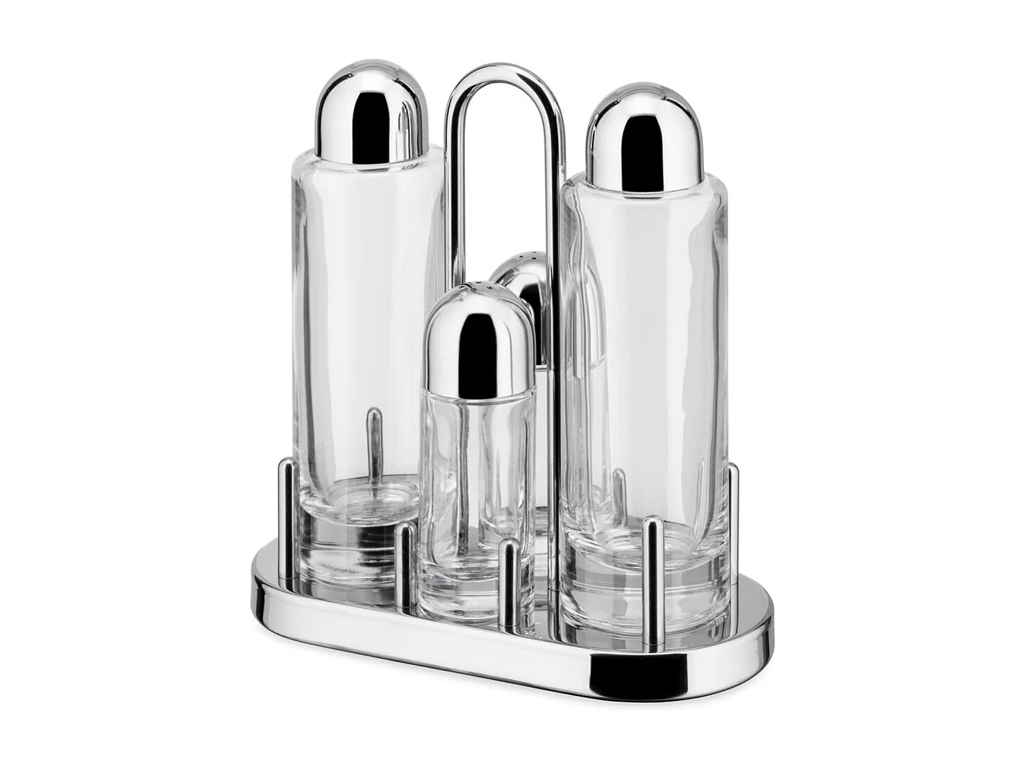5070, Set para aceite, vinagre, sal y pimienta, Alessi