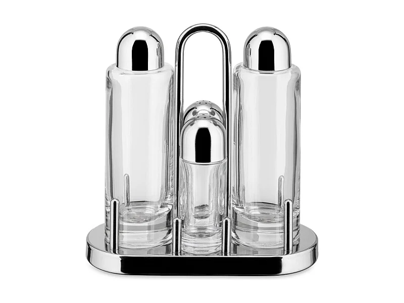5070, Set para aceite, vinagre, sal y pimienta, Alessi