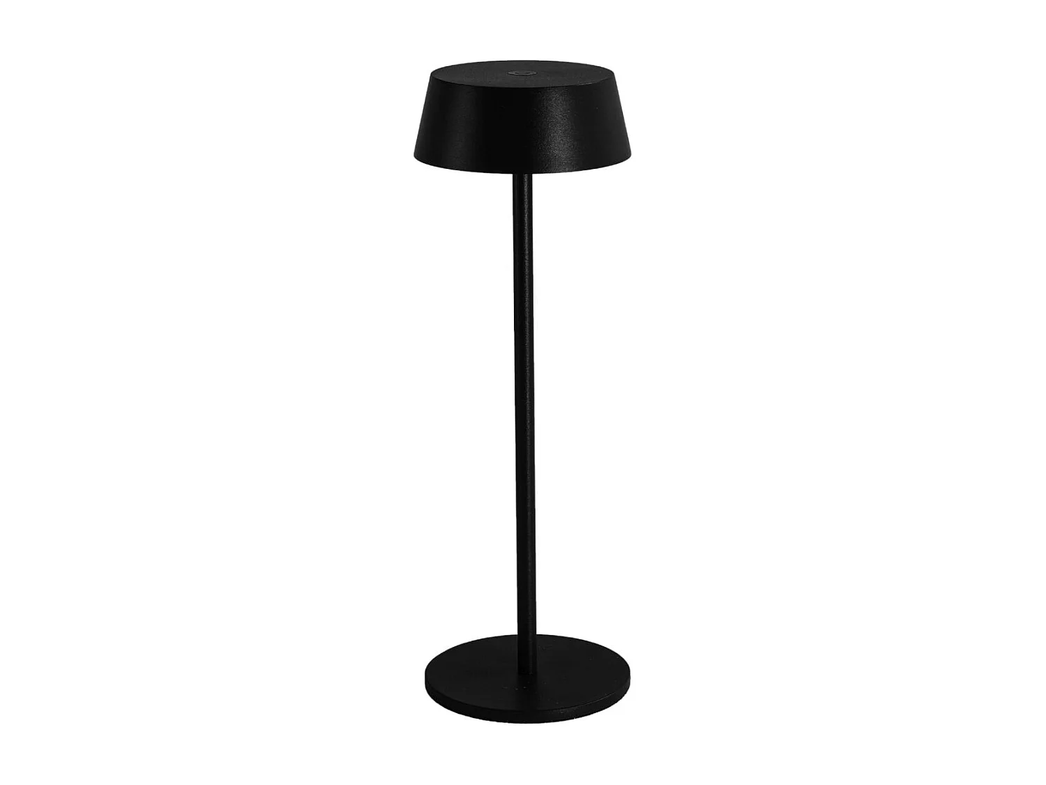 Lampe de table noire LED sans fil à batterie rechargeable IP54 - Vanyel