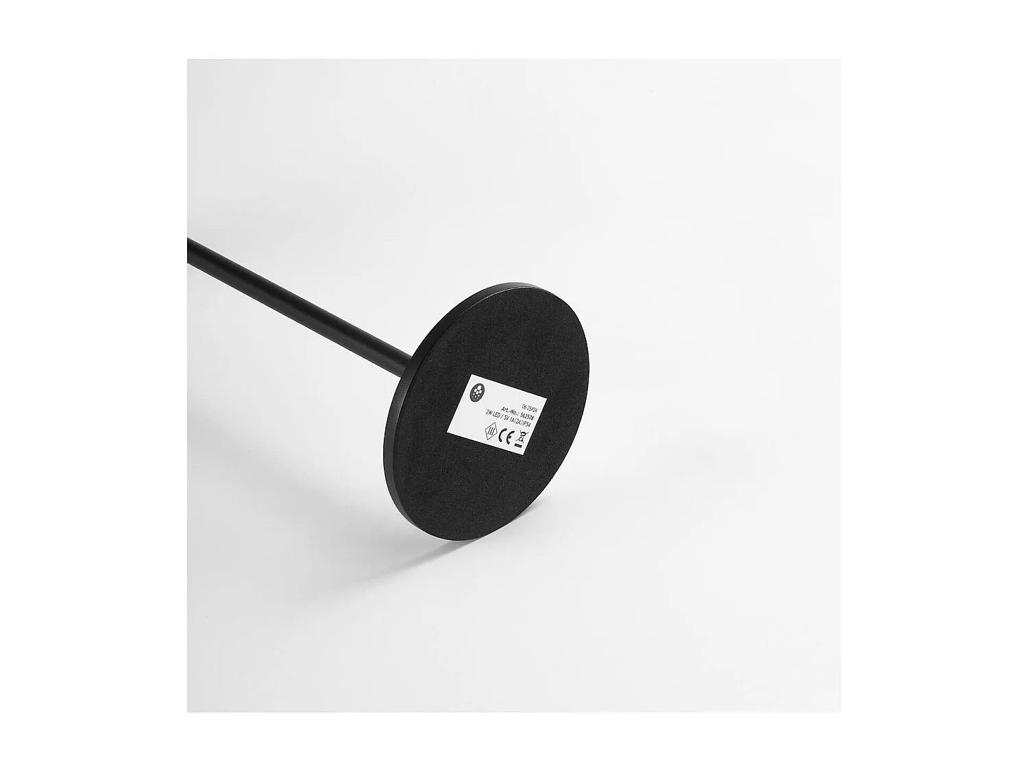 Lampe de table noire LED sans fil à batterie rechargeable IP54 - Vanyel