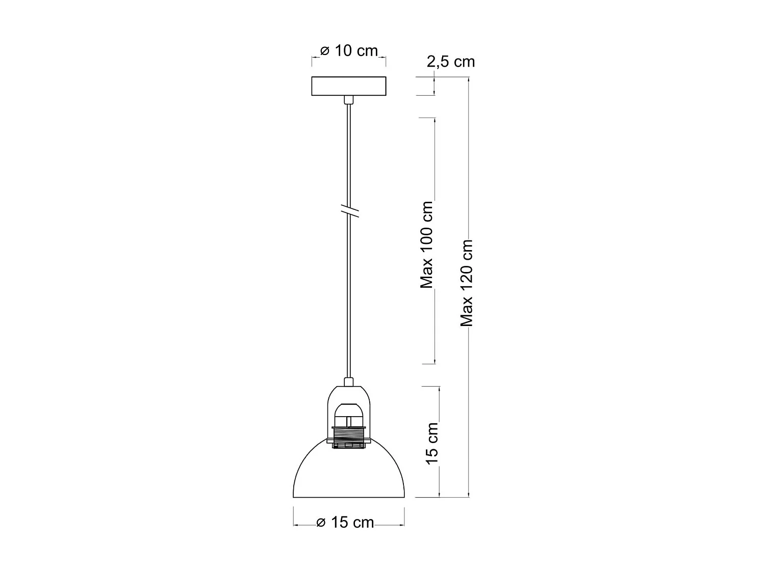 Suspension moderne finition beige effet pierre naturelle - Lioren