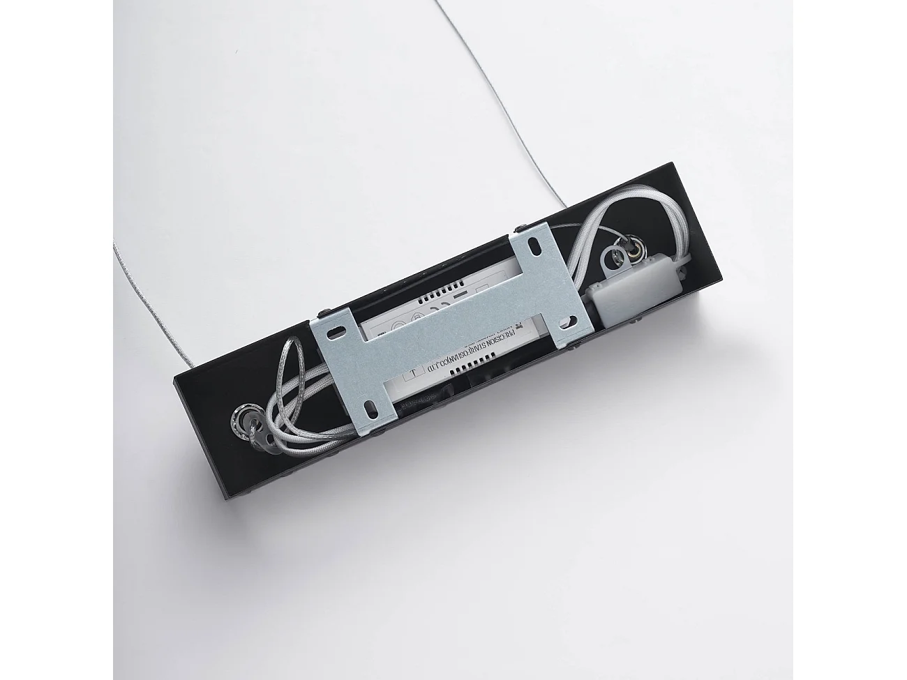 Suspension ovale noire 115 cm éclairage LED dimmable - Oswin