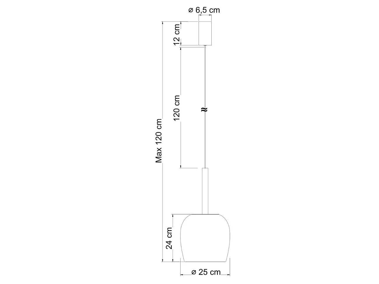 Suspension raffinée cloche dorée verre ambré LED intégrée - Eriska
