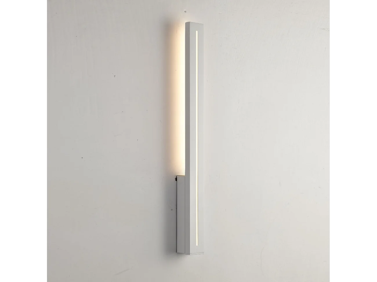 Applique LED blanche rectangulaire à éclairage indirect IP54 - Noméris