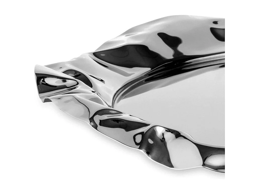 FOIX, Rond dienblad van verchroomd staal, Alessi