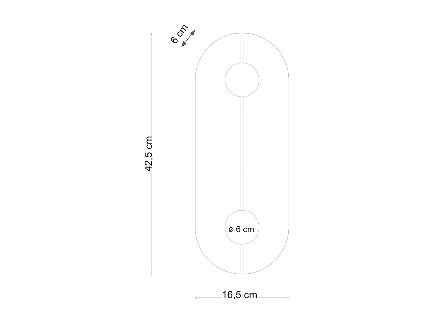 Applique murale ovale dorée LED avec abat-jour en albâtre - Calizia