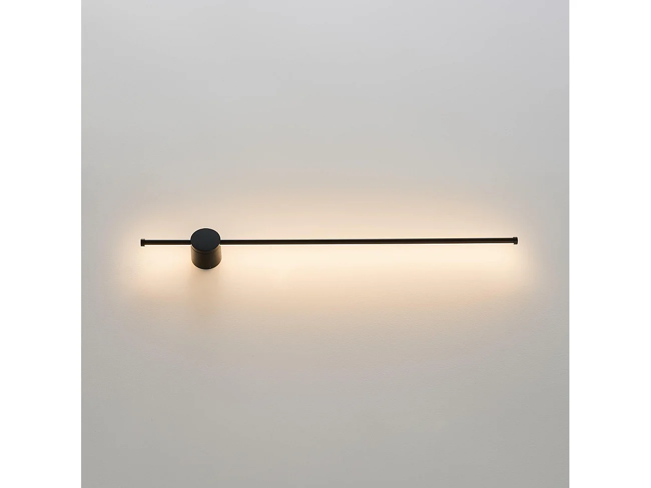 Applique LED noire minimaliste 97 cm design fin IP54 - Nikolai
