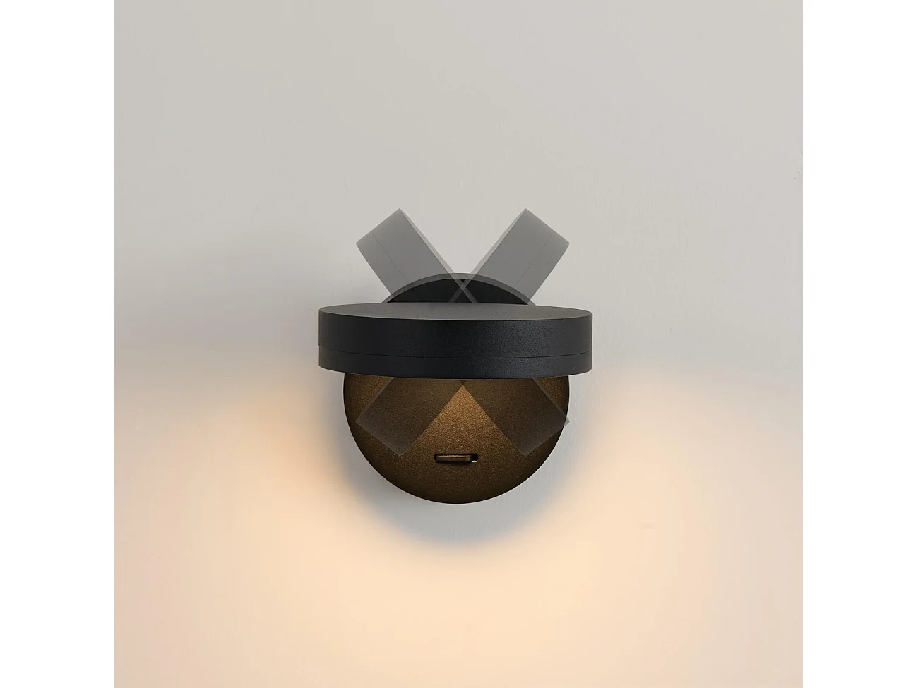 Applique noire LED 6W minimaliste pour tête de lit - Kechia