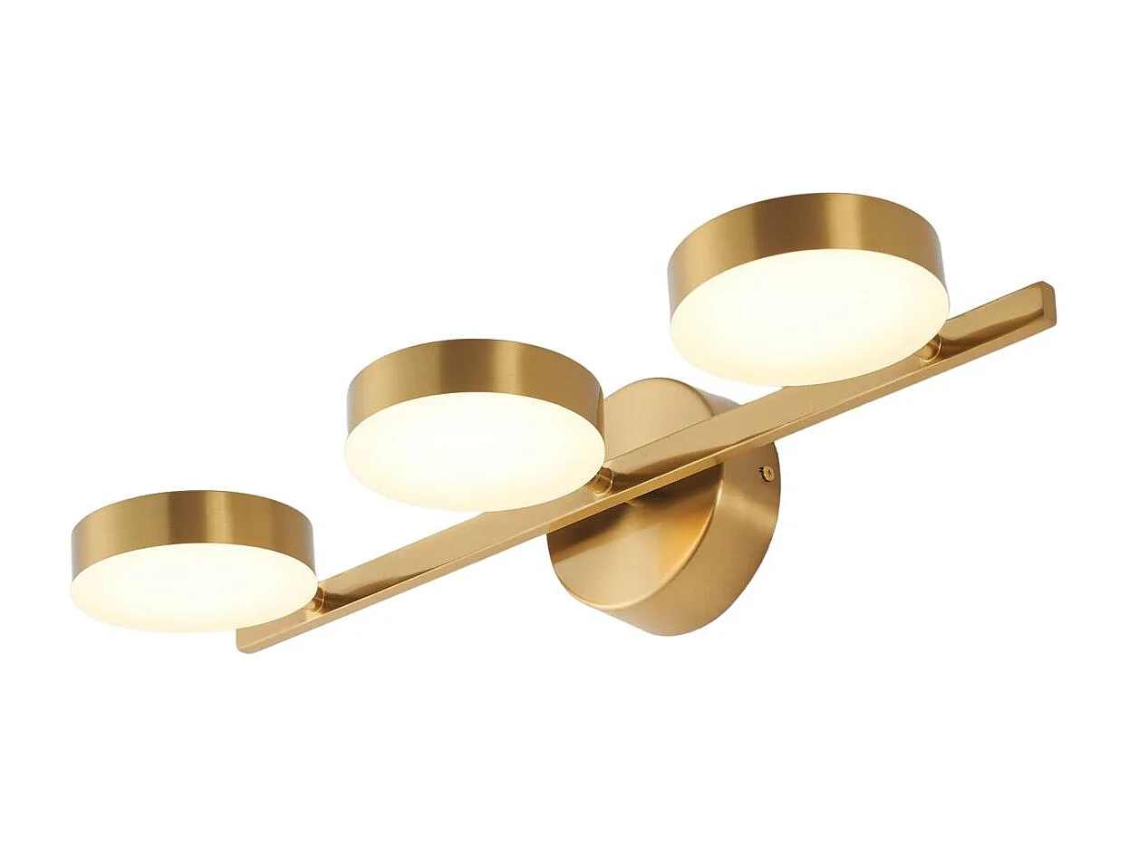 Applique triple laiton LED intégrée 3 spots orientables - Syloria