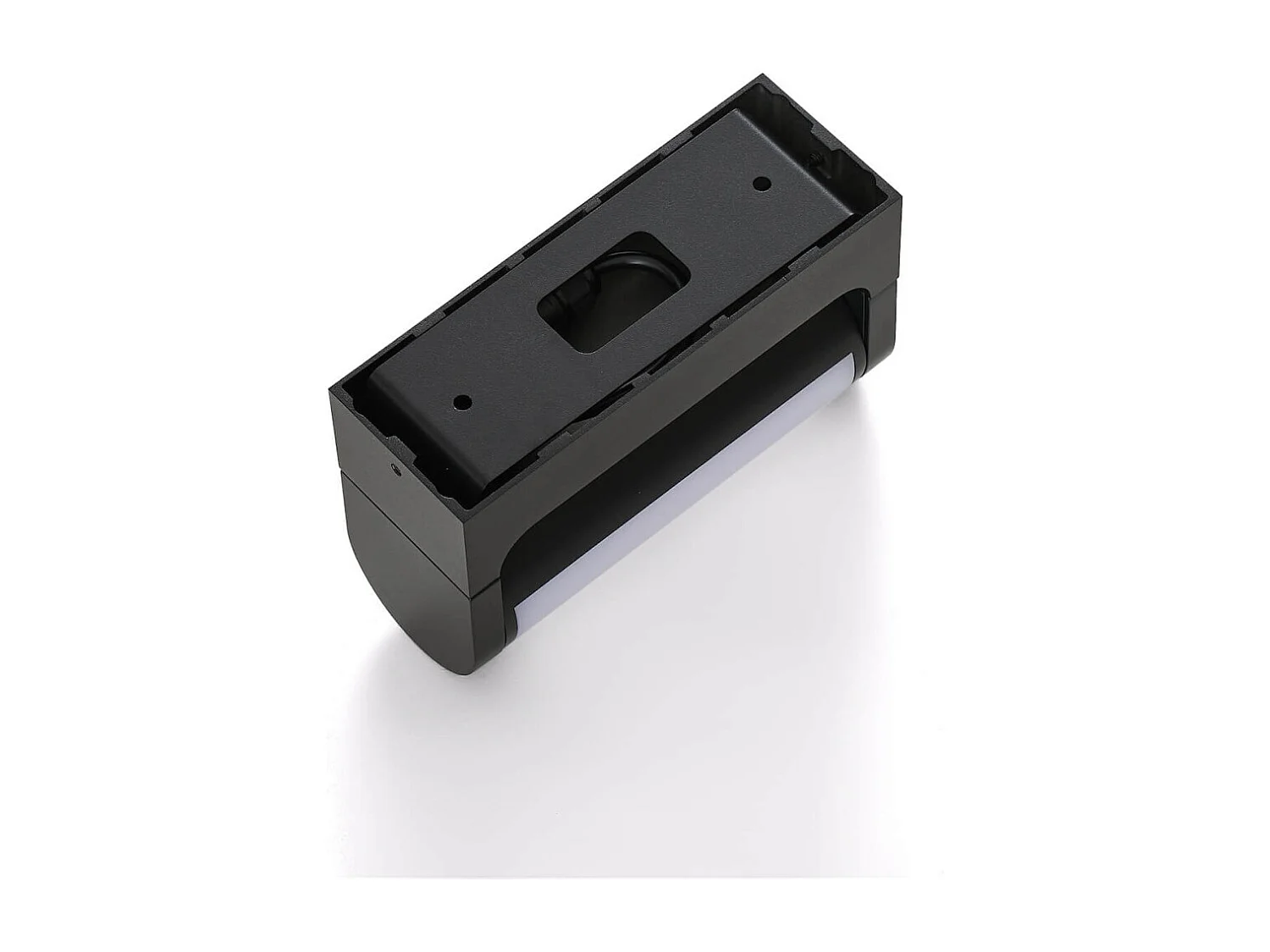 Petite applique LED rectangulaire noire pour extérieur - Ilona