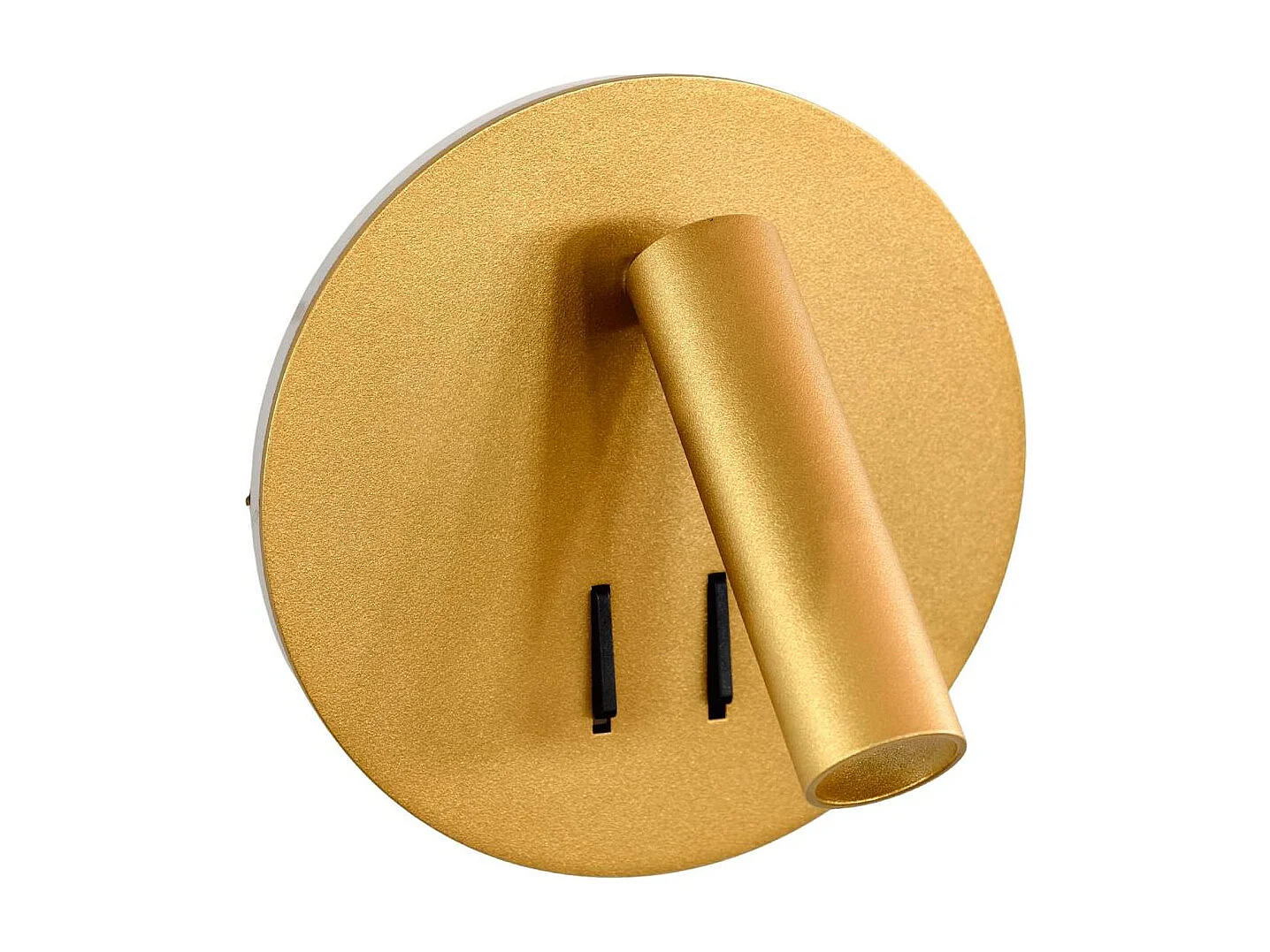 Liseuse tendance double LED et interrupteur doré - Bilbao