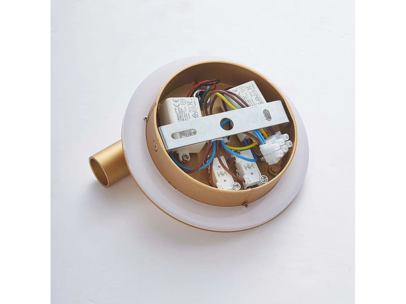 Liseuse tendance double LED et interrupteur doré - Bilbao