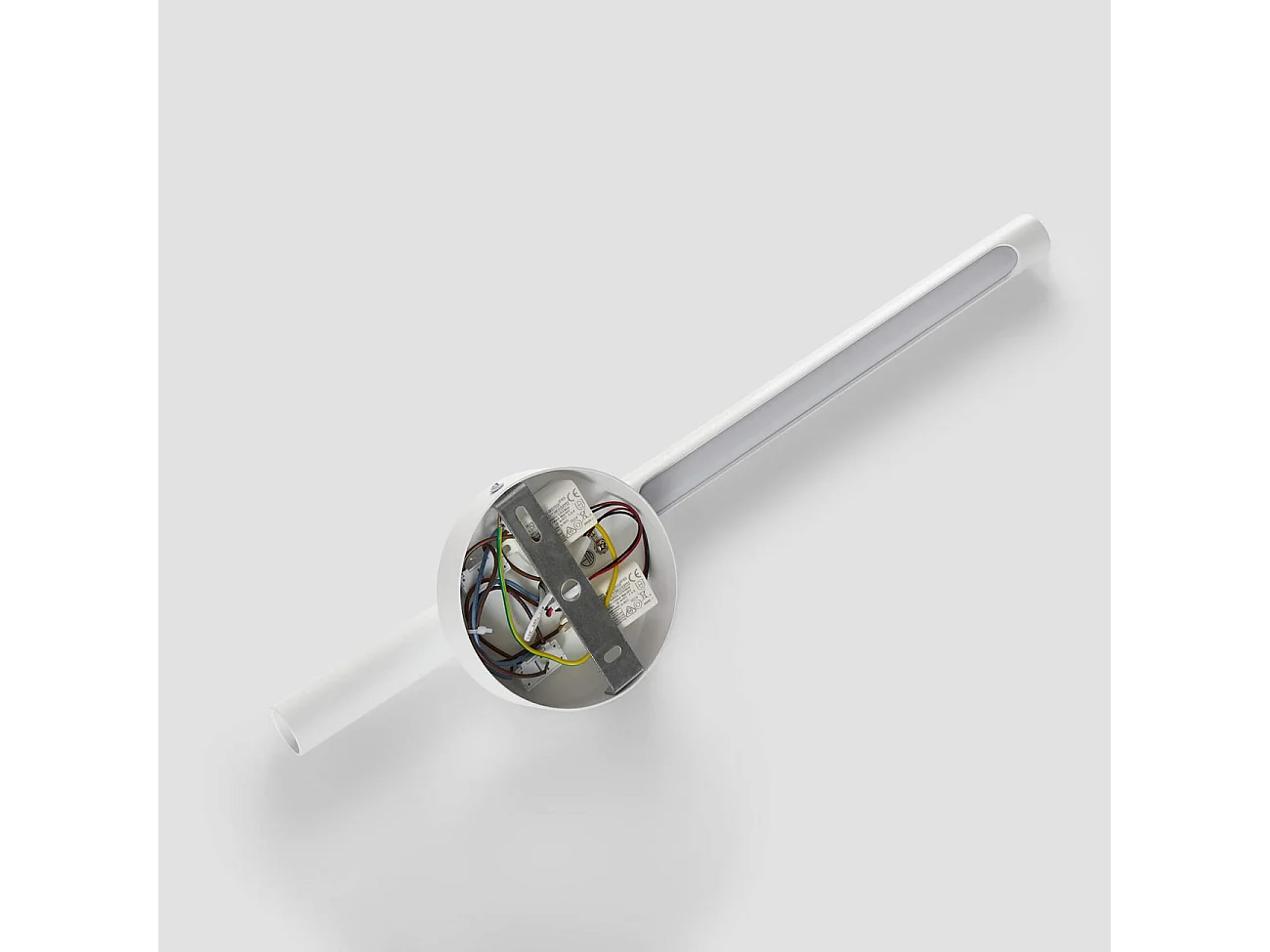 Applique murale blanche avec liseuse LED orientable  - Noxea