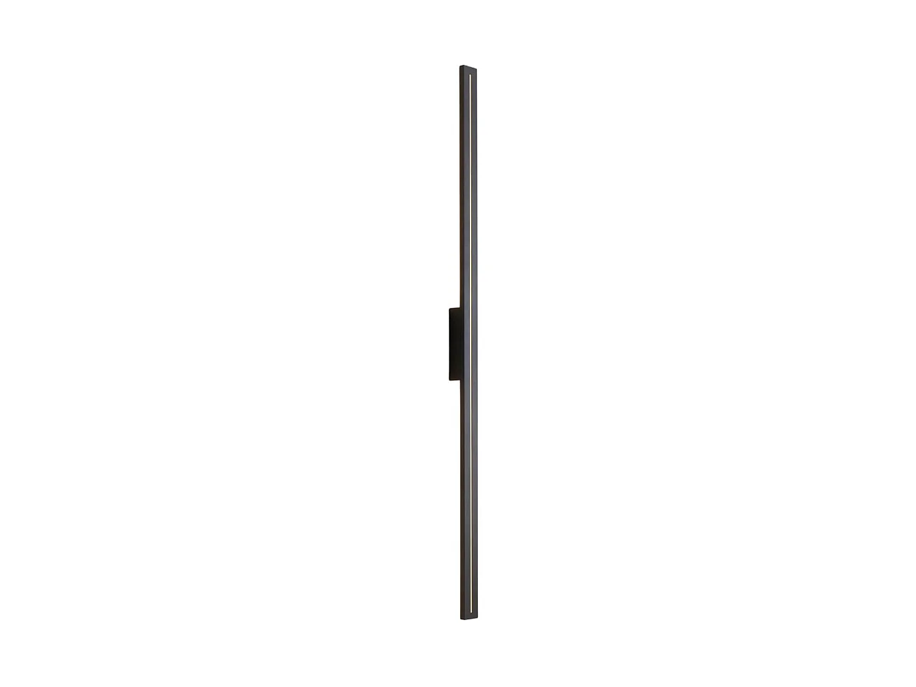 Applique noire long rectangle LED indirect 120 cm IP54 - Noméris