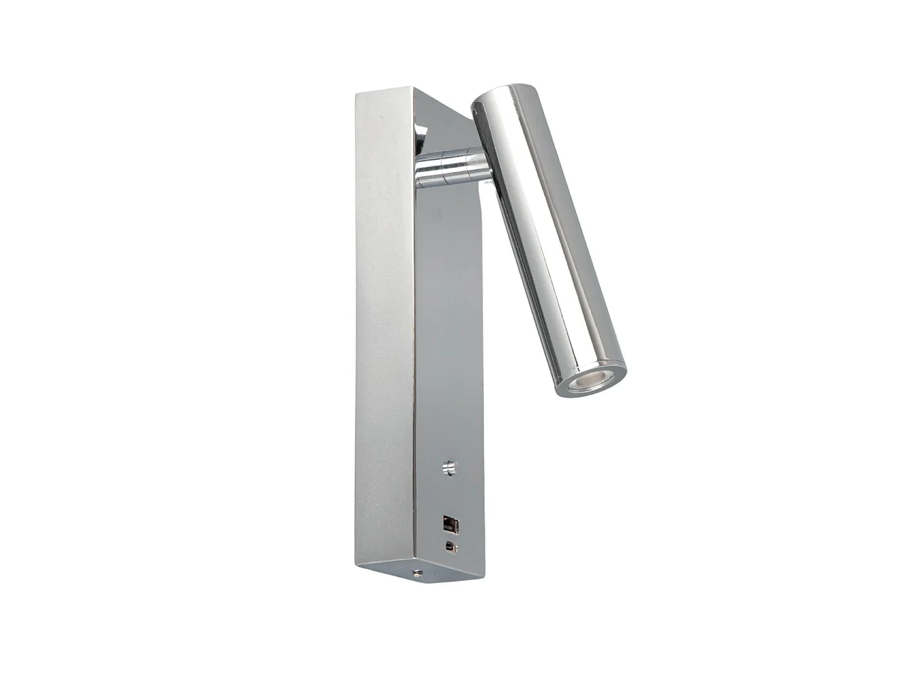 Applique LED liseuse chromée port USB et variateur intégrée  - Tofino