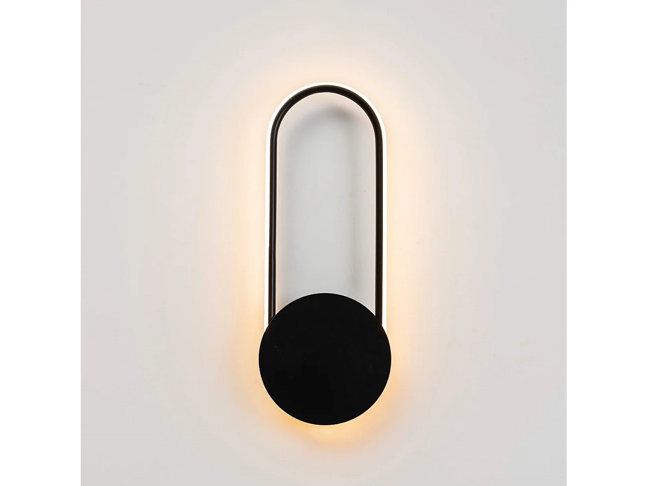 Applique cercle noir suspendu - Pise