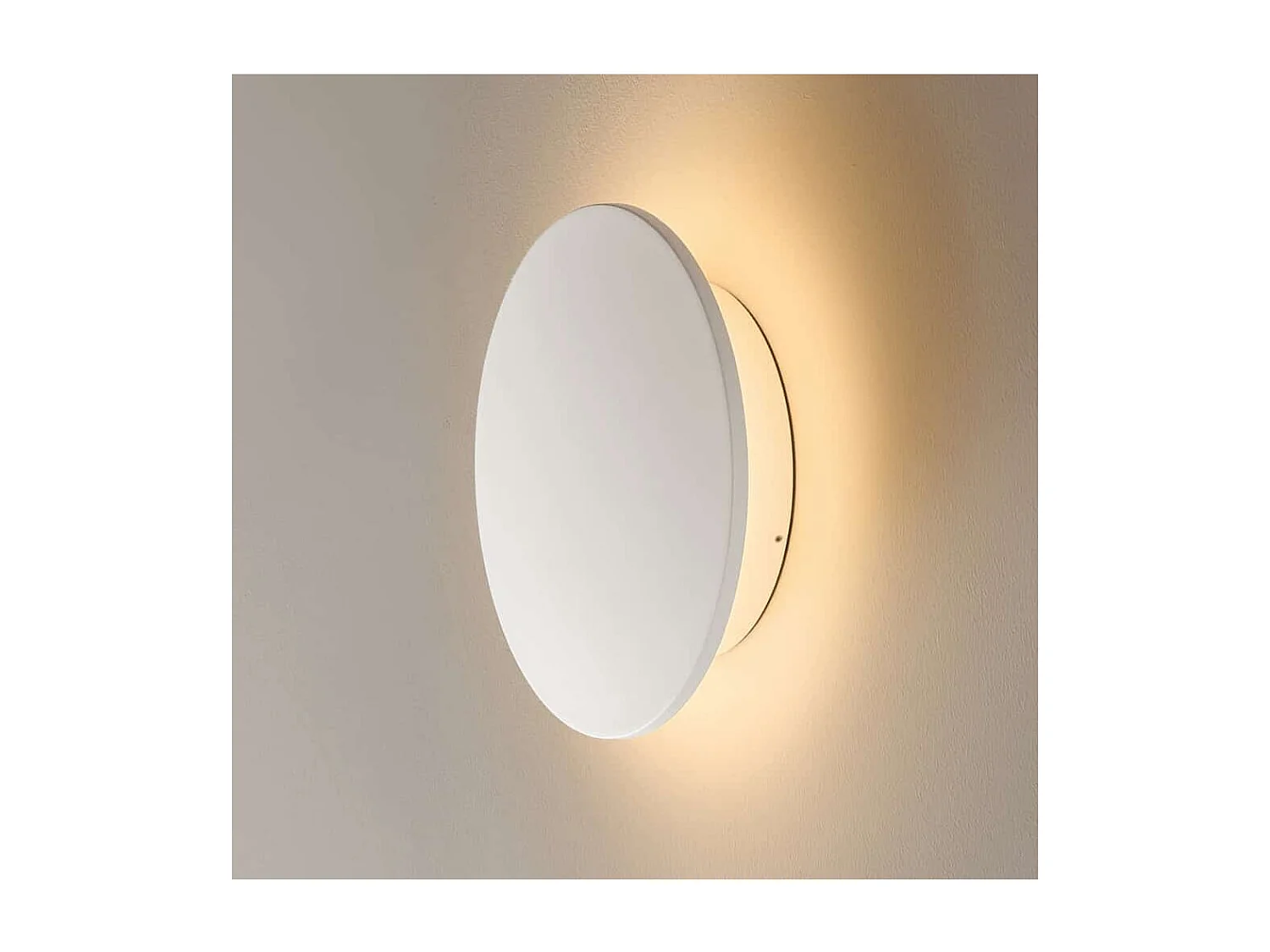 Grand éclairage mural blanc moderne LED 30 cm IP54 - Lunar