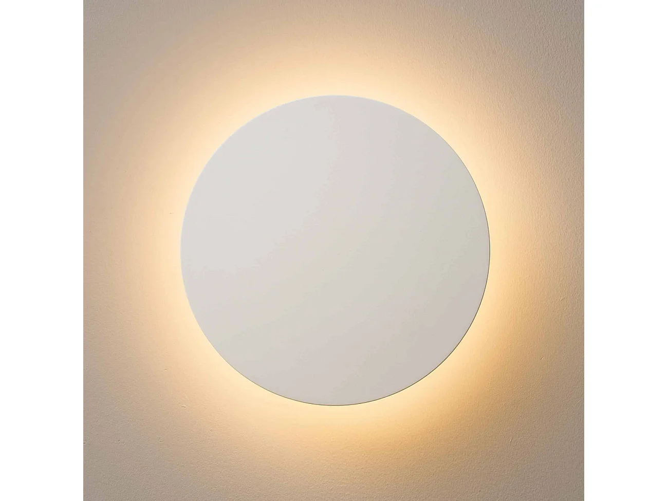 Grand éclairage mural blanc moderne LED 30 cm IP54 - Lunar