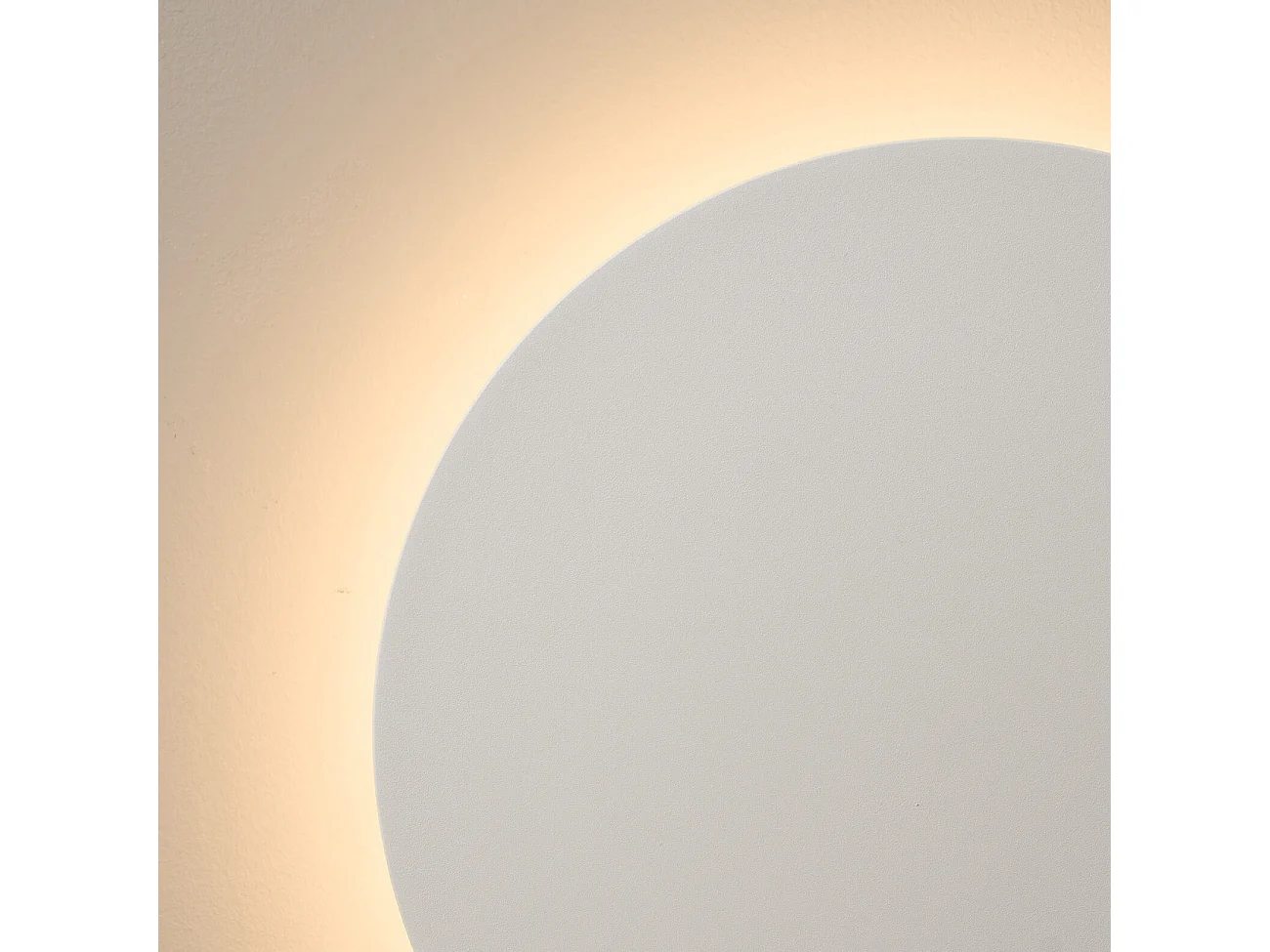 Grand éclairage mural blanc moderne LED 30 cm IP54 - Lunar