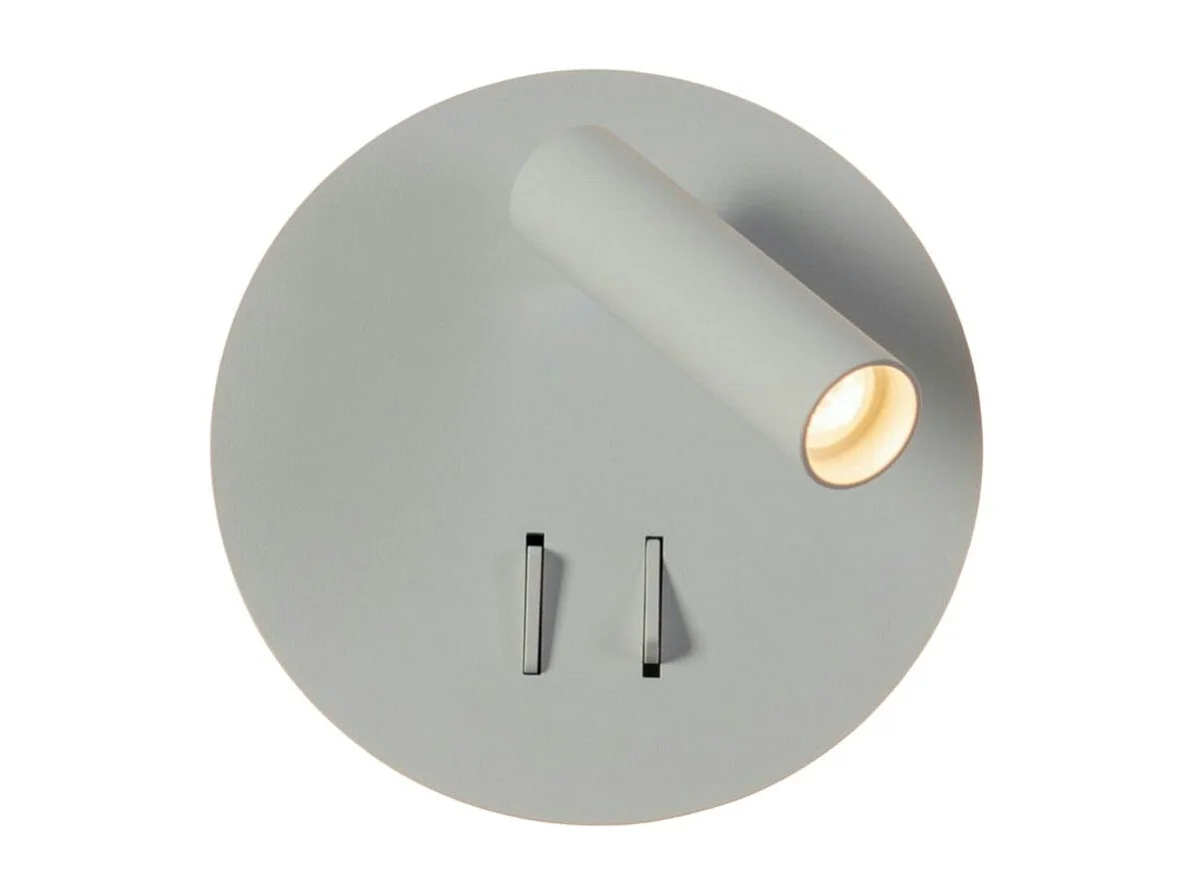 Liseuse tendance double LED et interrupteur blanc - Bilbao