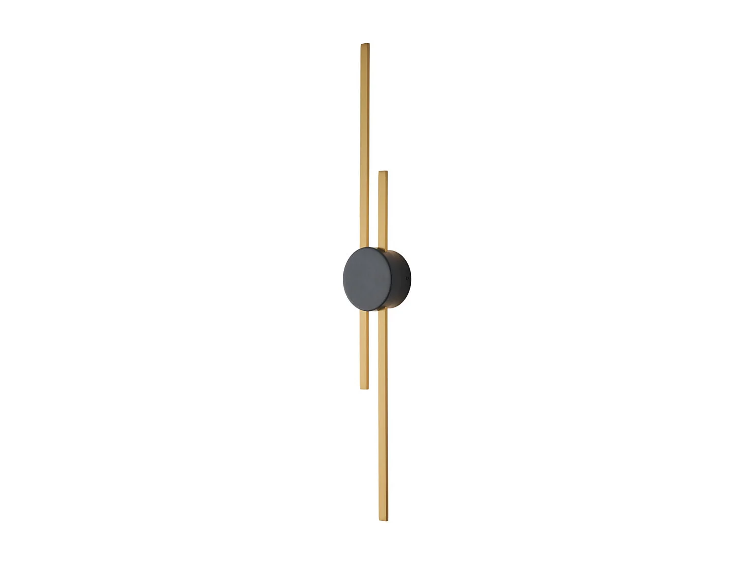 Grande applique laiton socle noir aux lignes épurées 89 cm - Pia